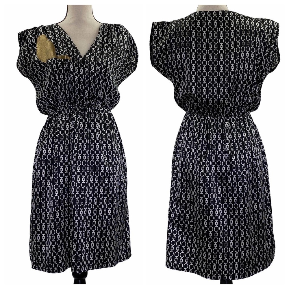 JOHANN Geometric Chain Mini Dress Size M/L